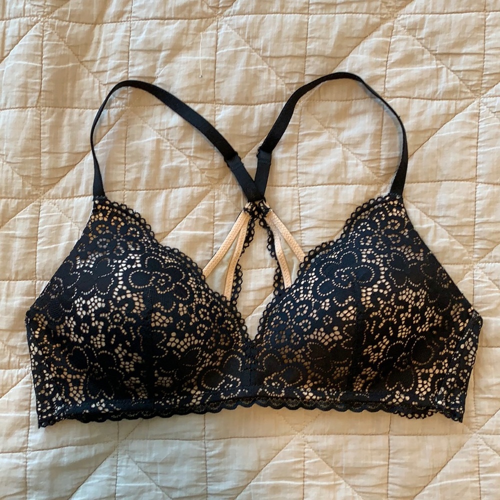 aerie wireless racerback bra 36b